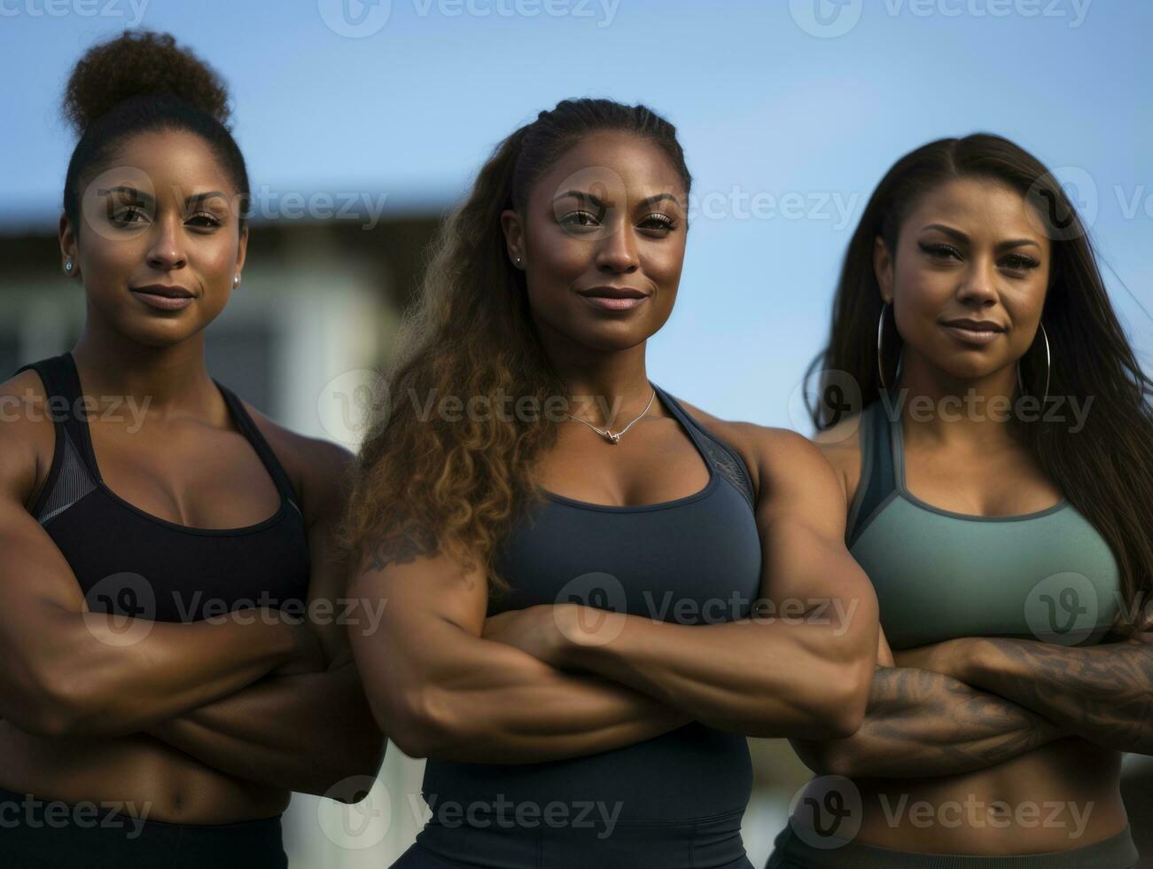 Photograph of Women who lift empower themselves AI Generative photo