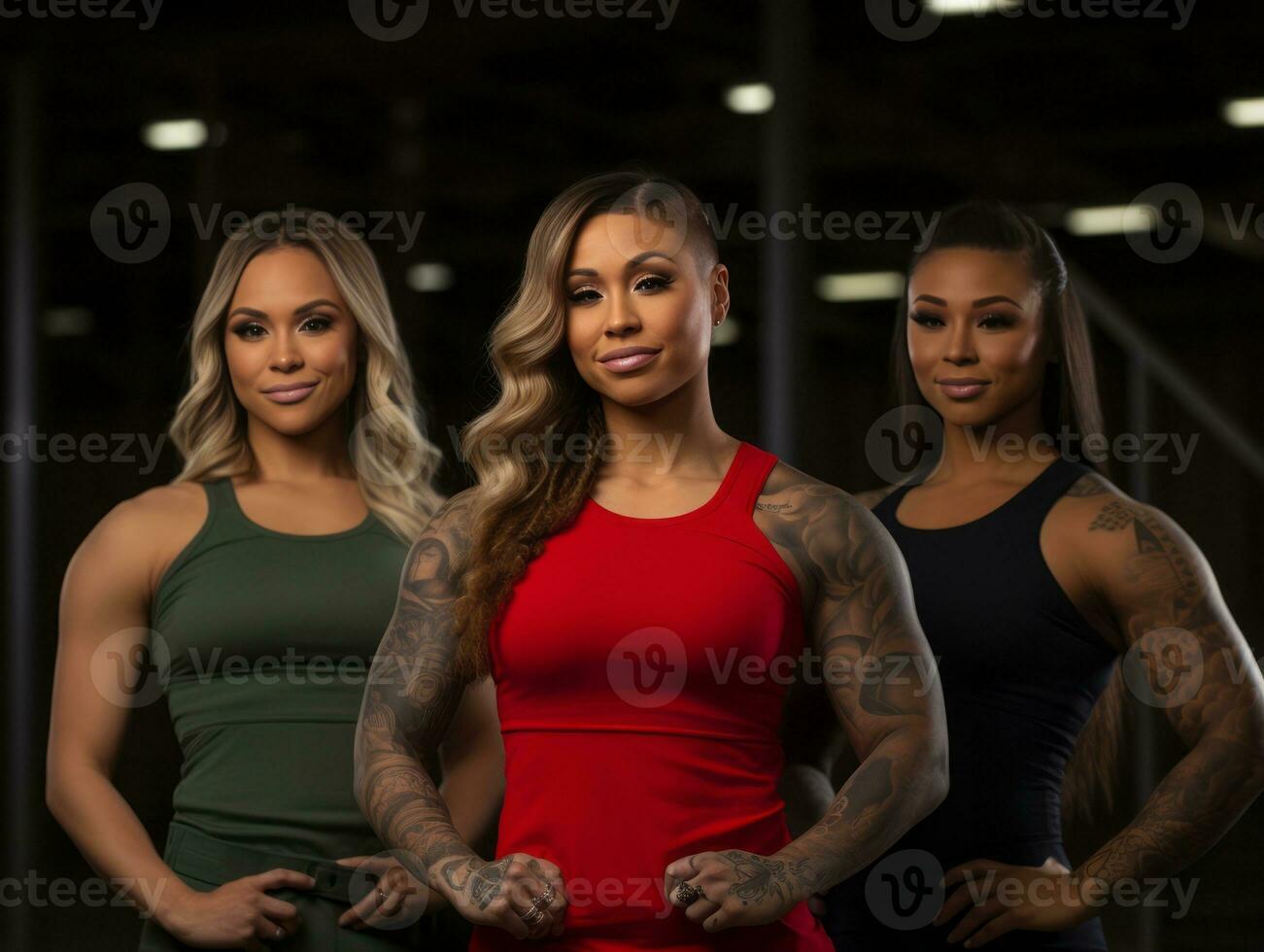 Photograph of Women who lift empower themselves AI Generative photo