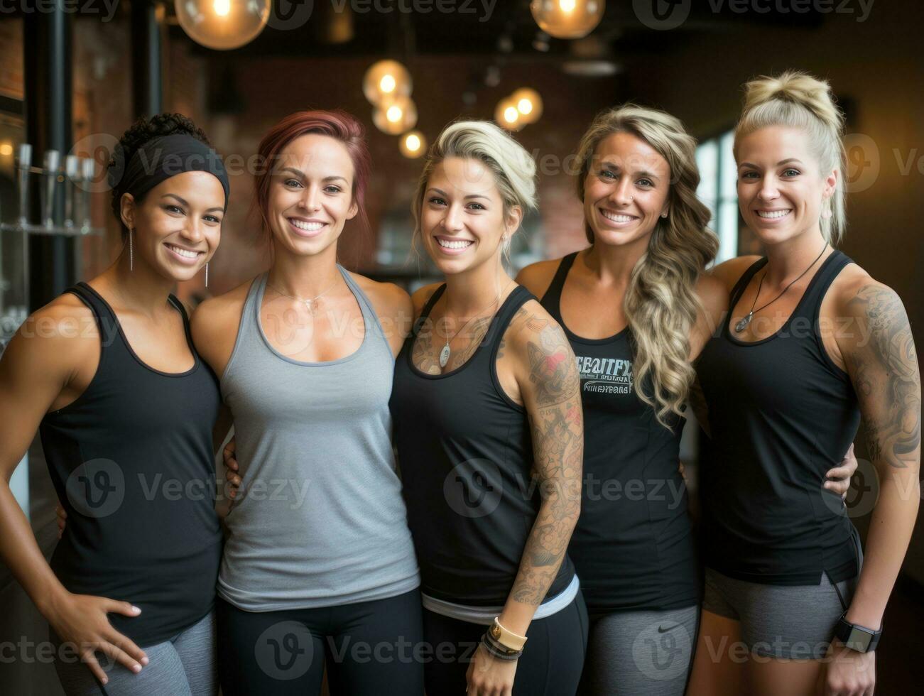 Photograph of Women who lift empower themselves AI Generative photo