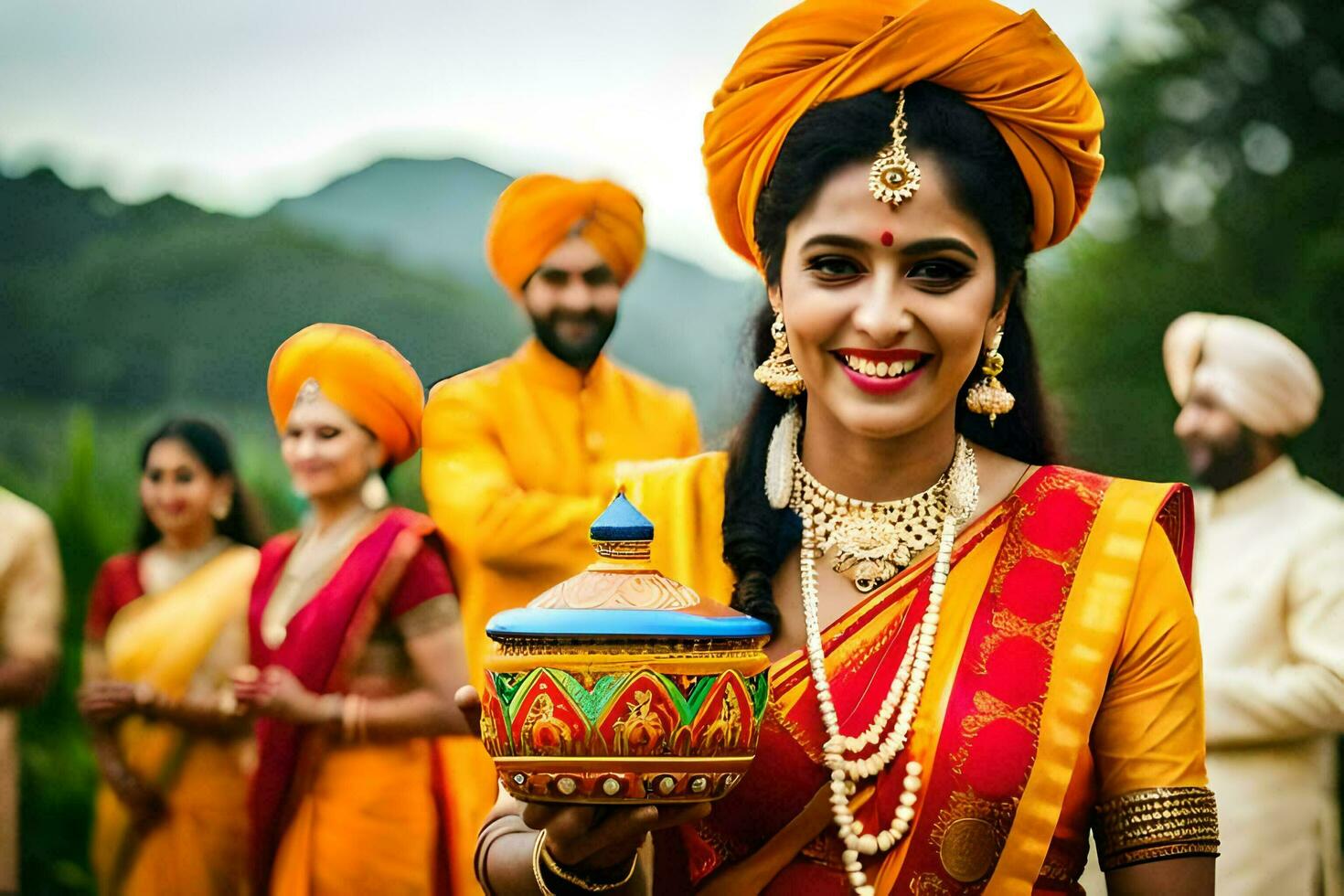 indian wedding photography in mumbai. AI-Generated photo