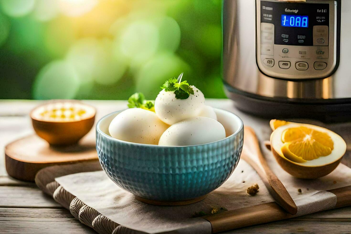 instant pot egg poacher. AI-Generated photo