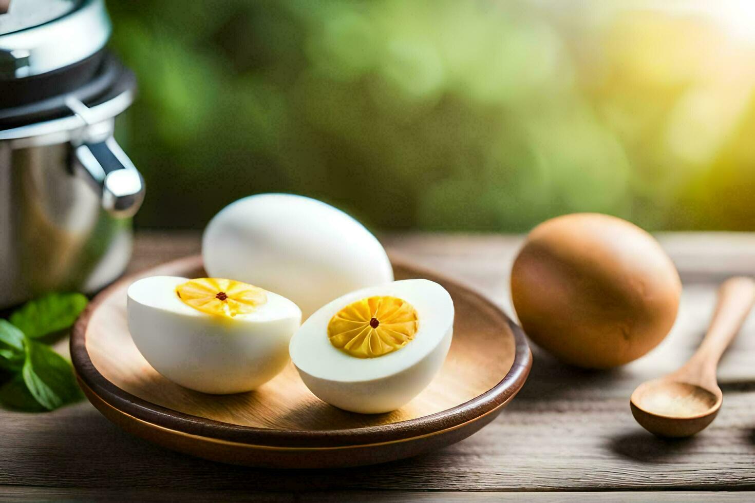 how to make hard boiled eggs. AI-Generated photo
