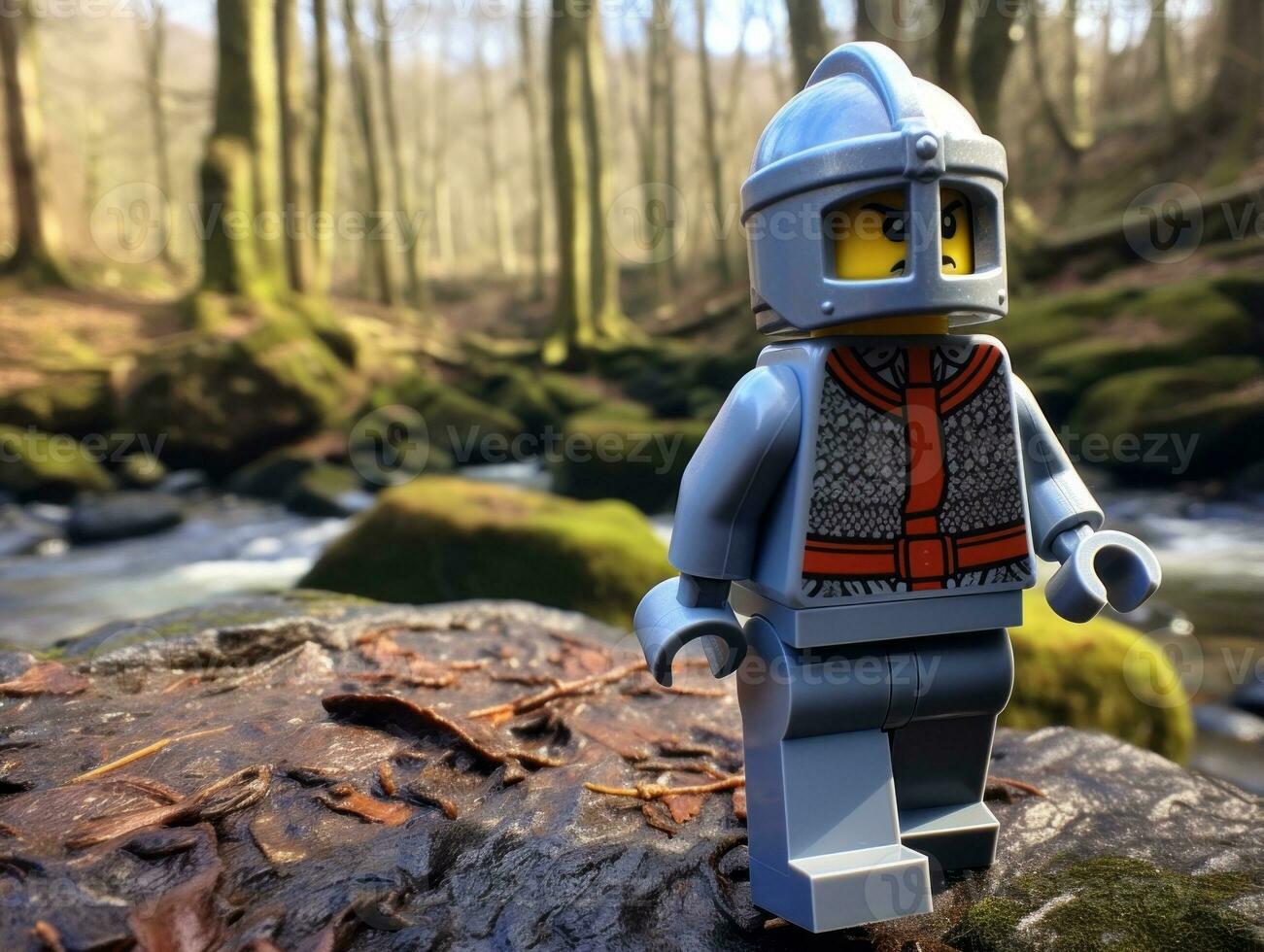 The epic quest of LEGO adventurers AI Generative photo