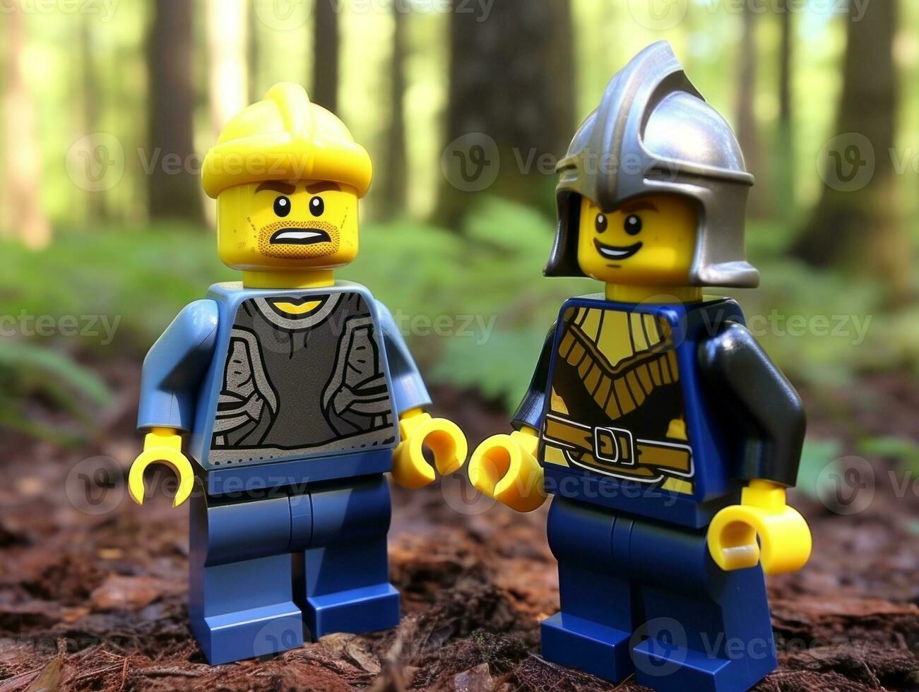 el épico búsqueda de Lego aventureros ai generativo foto