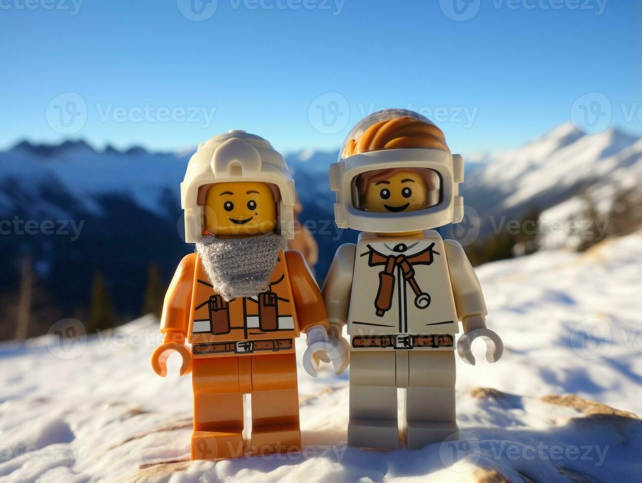 el épico búsqueda de Lego aventureros ai generativo foto