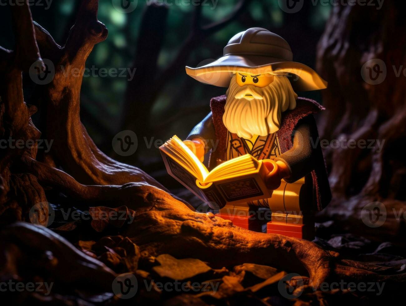 The epic quest of LEGO adventurers AI Generative photo