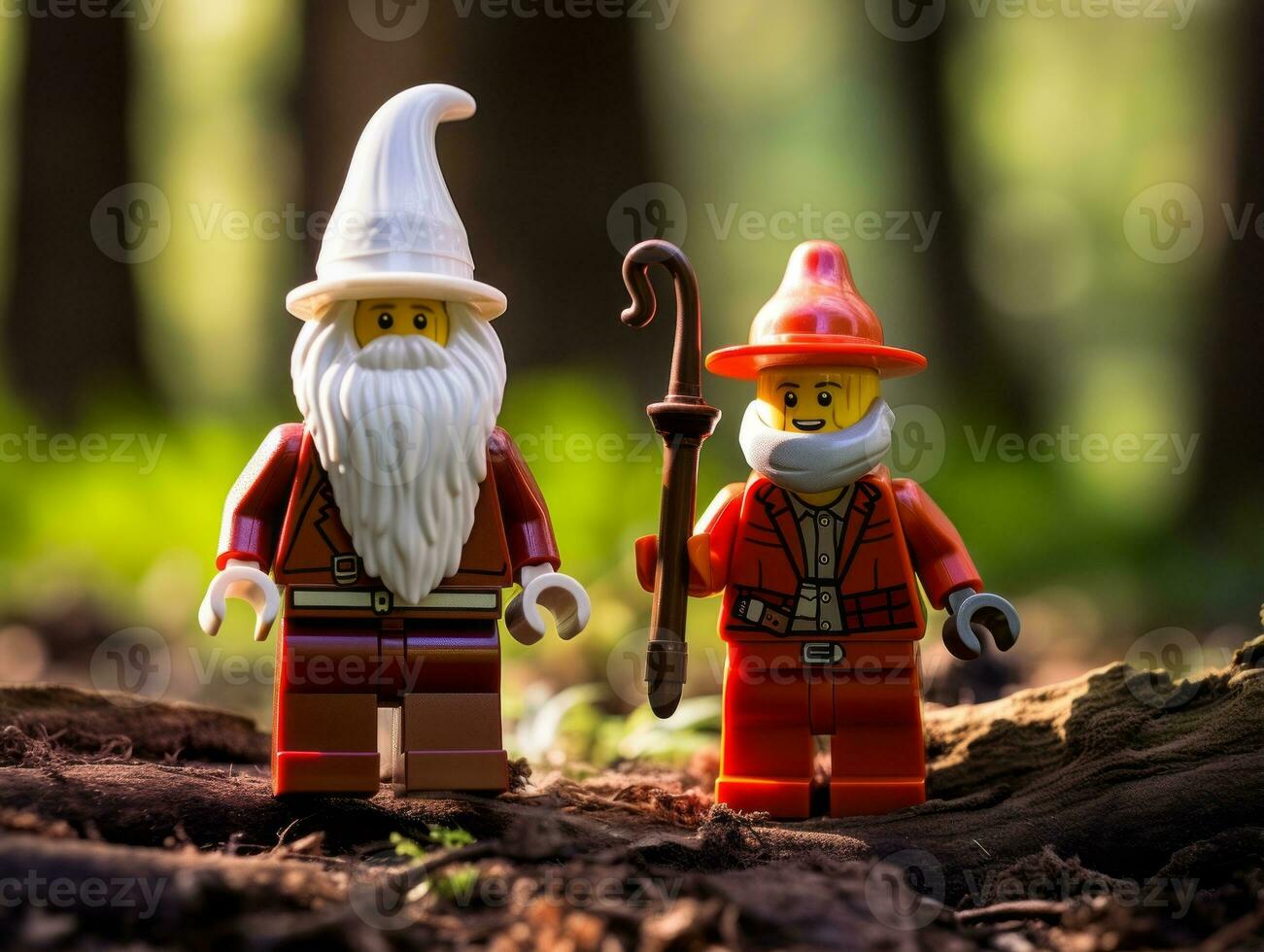 The epic quest of LEGO adventurers AI Generative photo