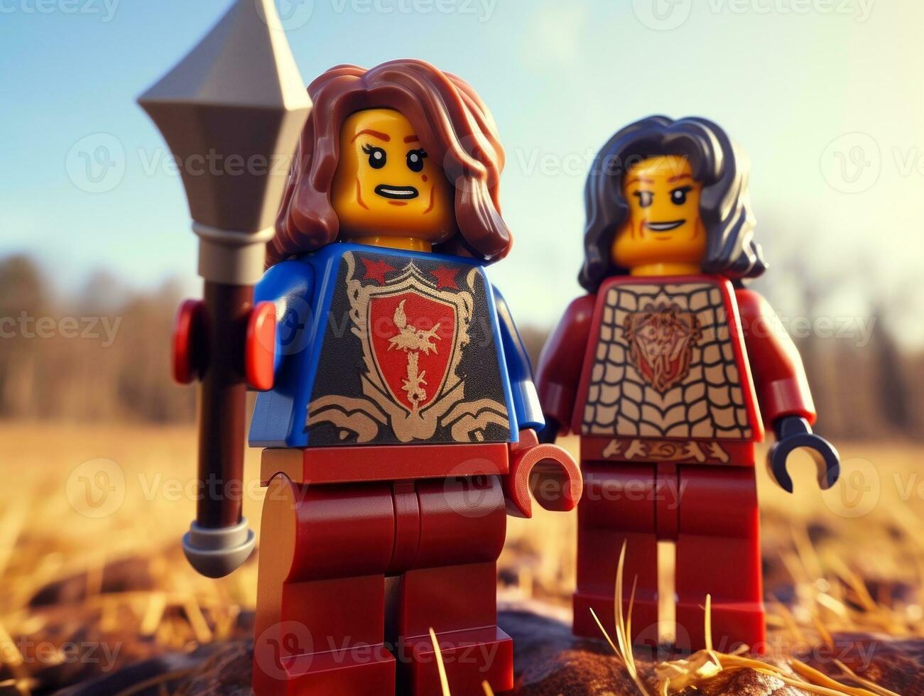 el épico búsqueda de Lego aventureros ai generativo foto