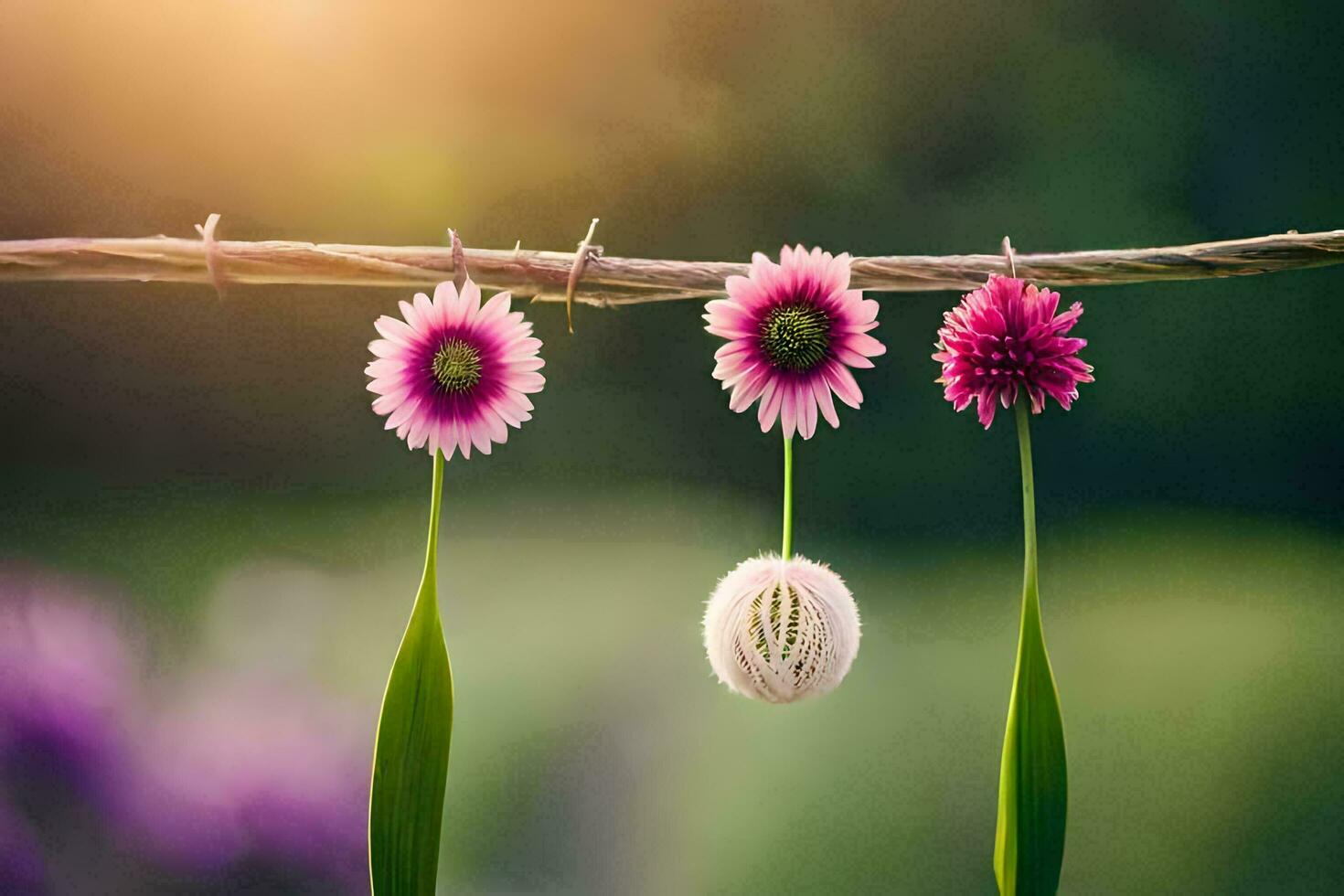 photo wallpaper the sun, flowers, the sun, the flowers, the sun, the flowers,. AI-Generated