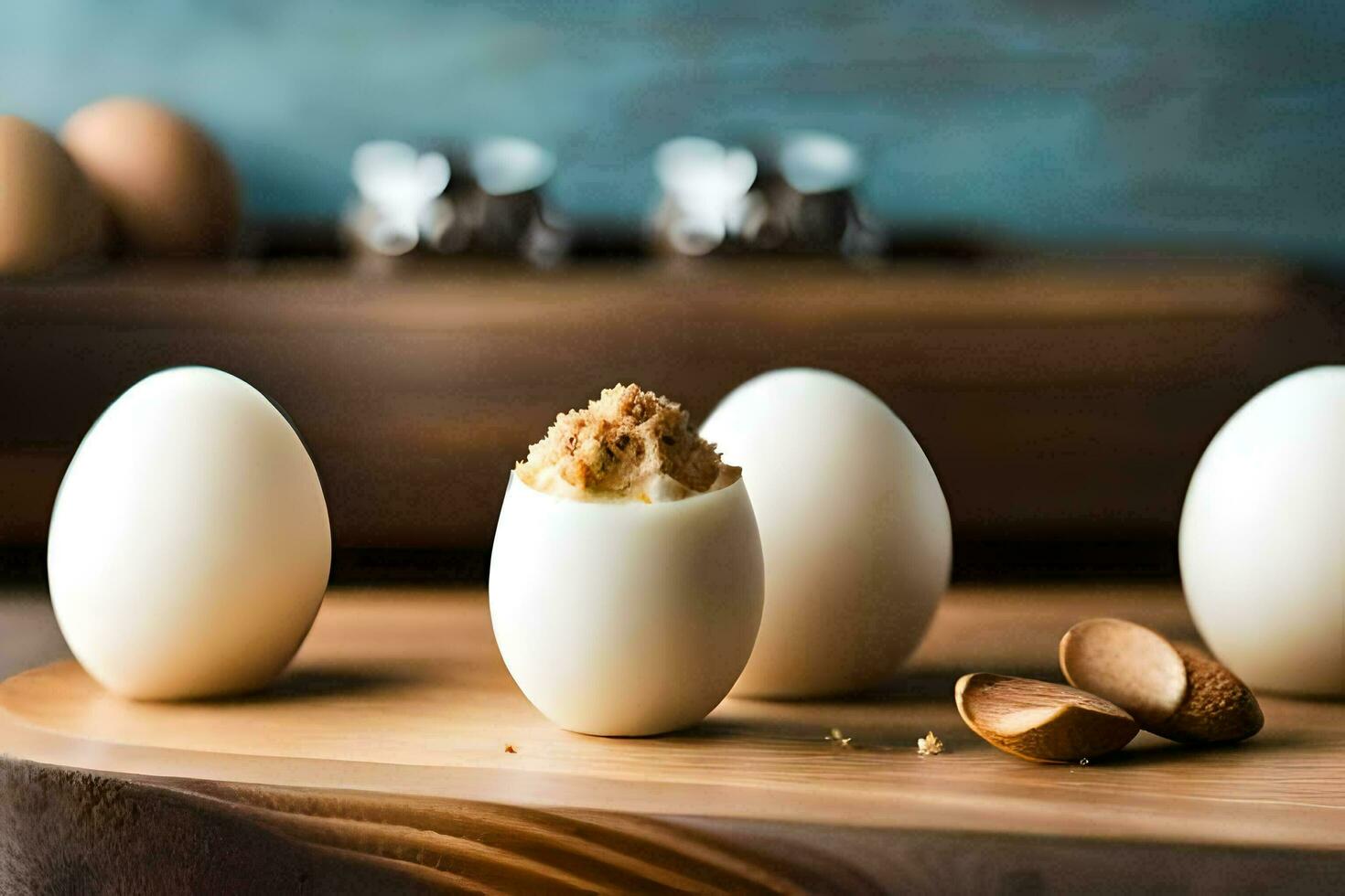 how to make hard boiled eggs. AI-Generated photo