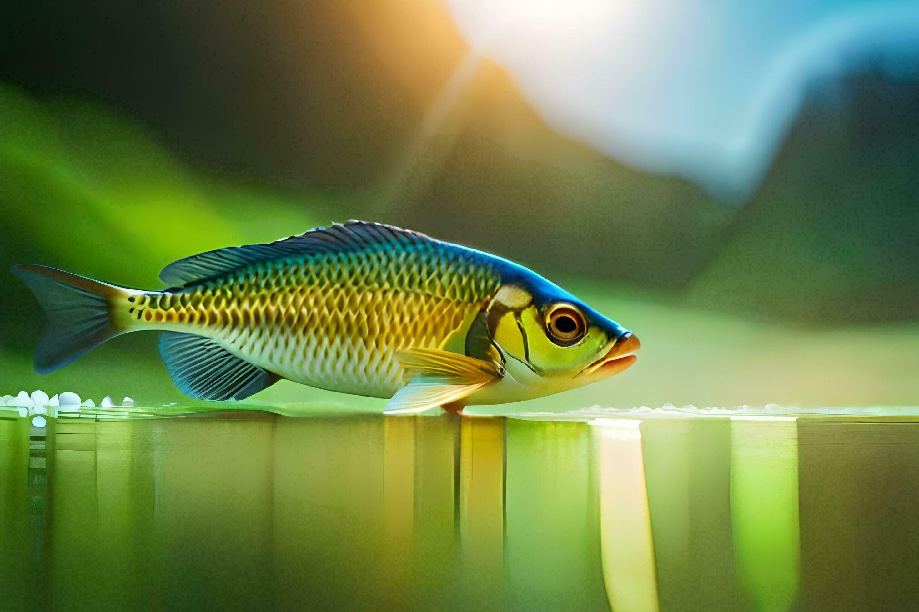 fish in the water, nature, water, fish, nature, hd wallpaper. AI