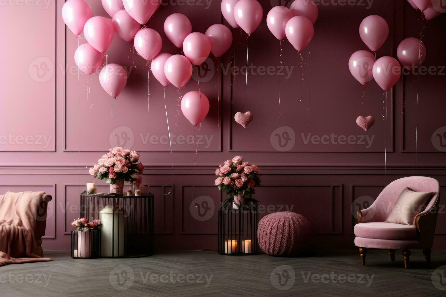 Partido Globos De Color Rosas. Emociones Sentimental De Sensibilidad  Romántica. Decoración De Vacaciones Sentimental Bella Clásica. Se Trata De  Una Detallada Representación Tridimensional 3d. Aislados En Fondo Blanco  Fotos, retratos, imágenes y