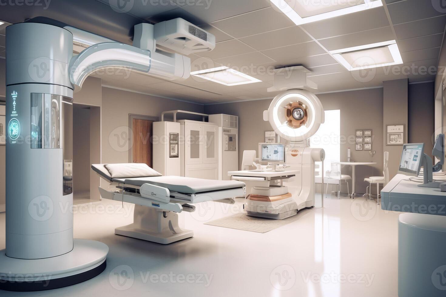 Image showcasing a radiology department with stateoftheart imaging machines, highlighting the
