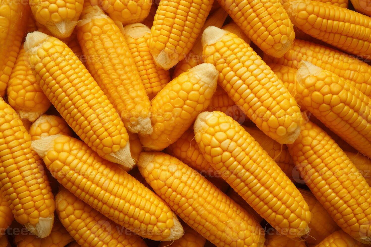 Background of ripe yellow corn. AI-Generated photo