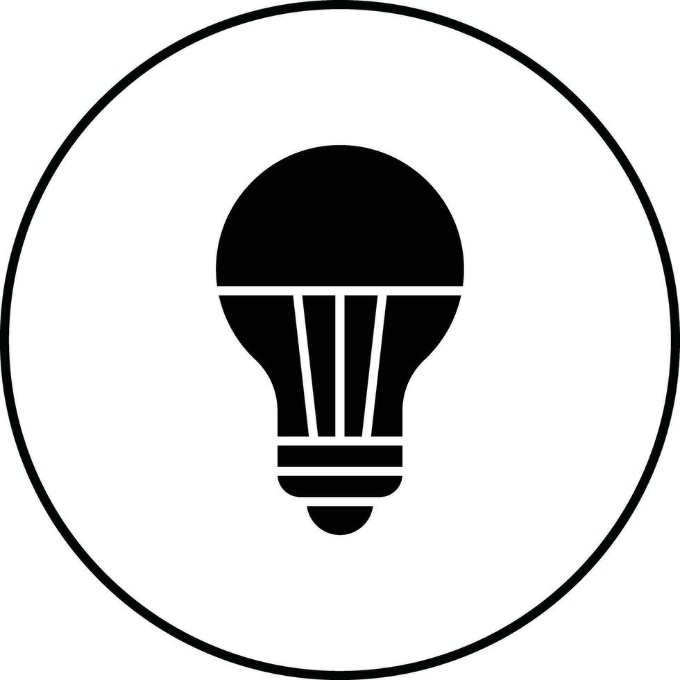 icono de vector de lámpara led