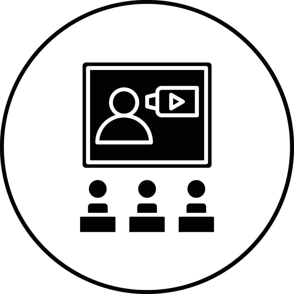Video Conference Vector Icon