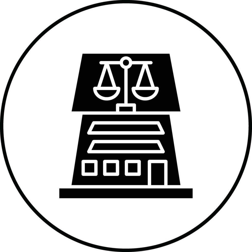 Departamento de justicia vector icono