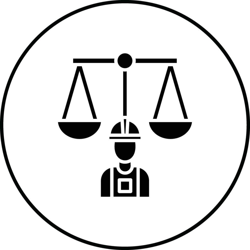 labor ley vector icono