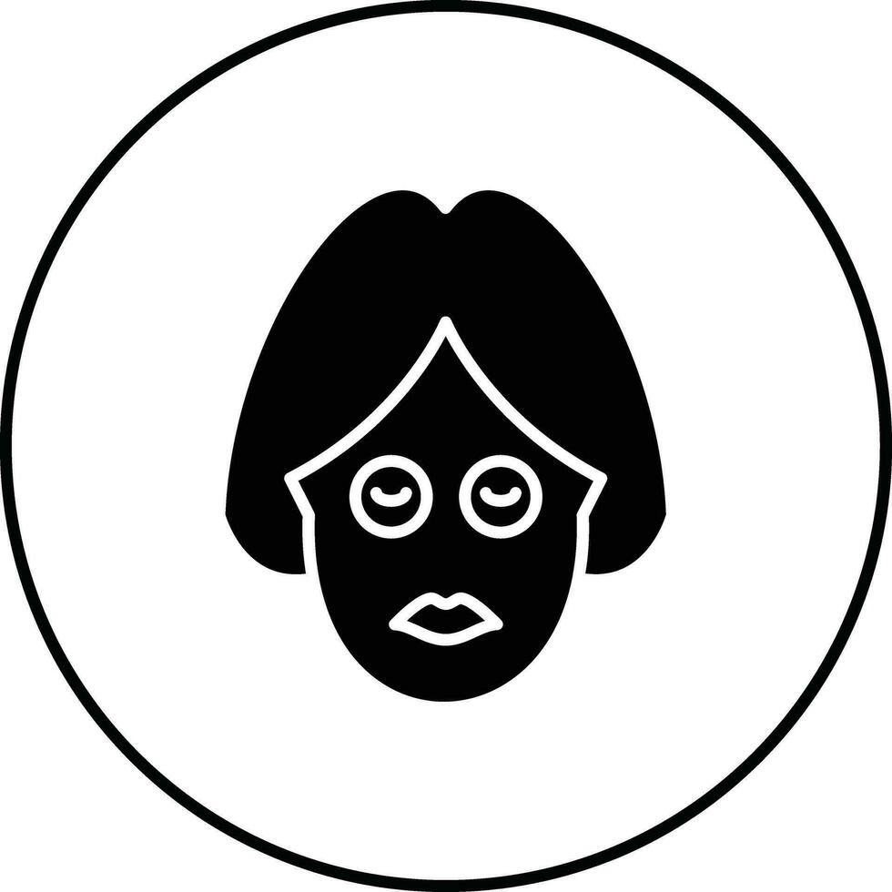 icono de vector de máscara facial