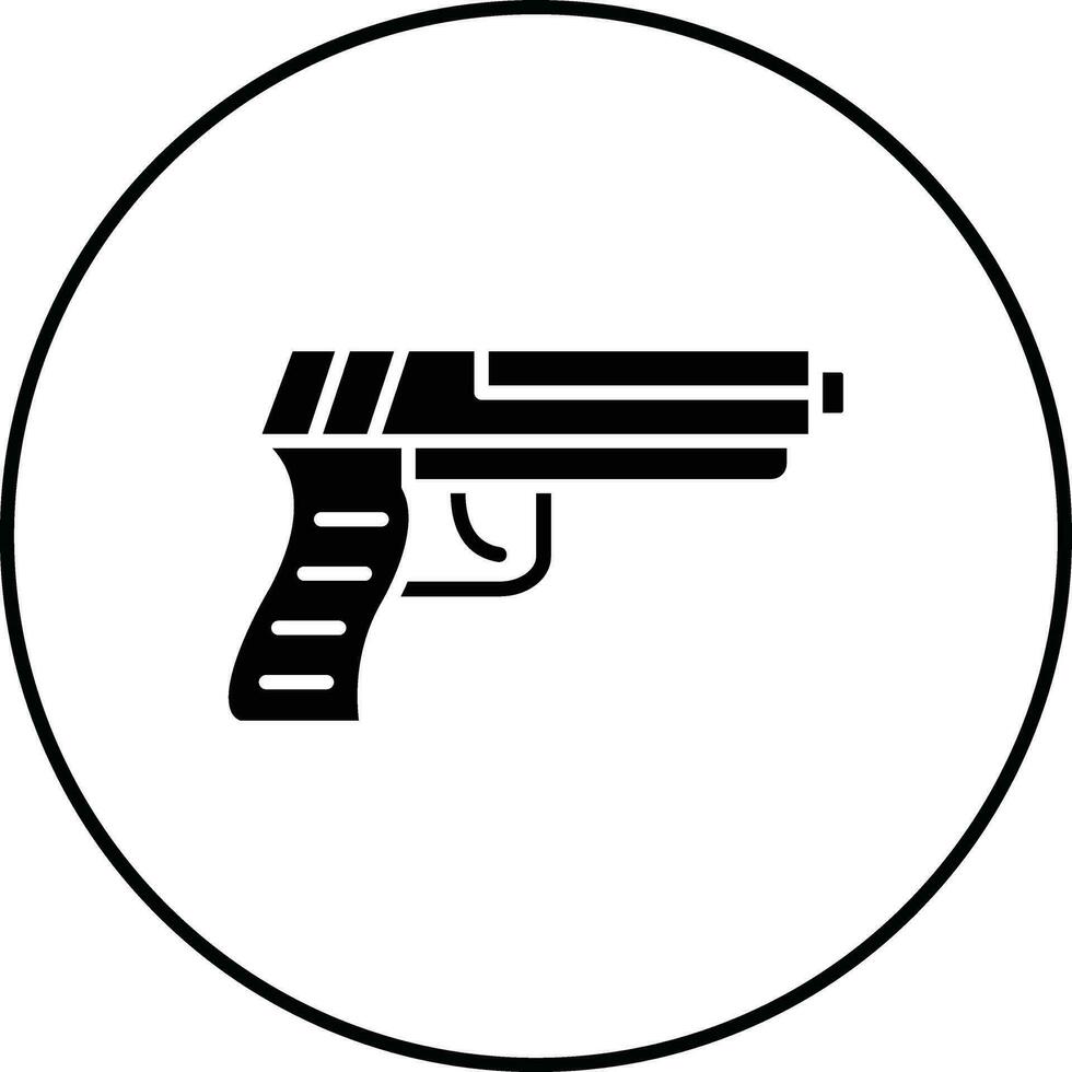 icono de vector de pistola