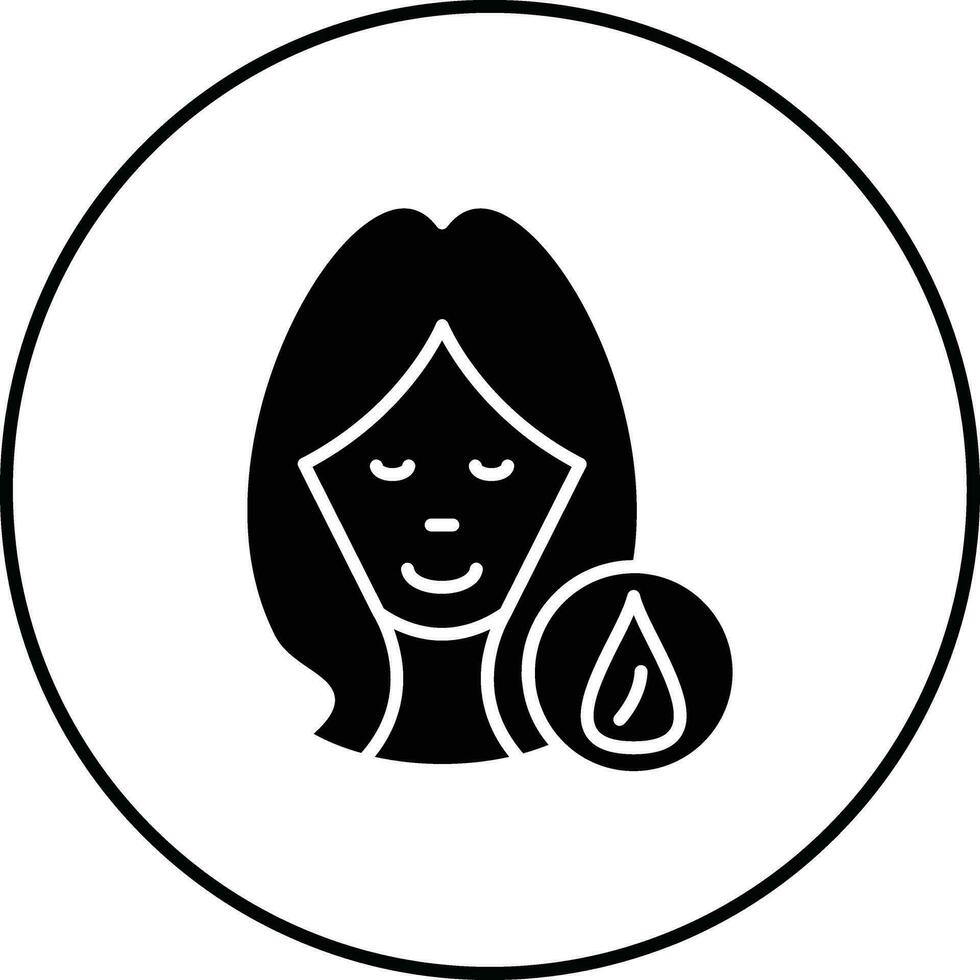 Oily Skin Vector Icon