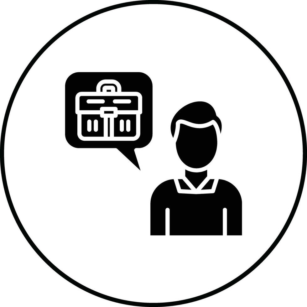 Applicant Male Vector Icon