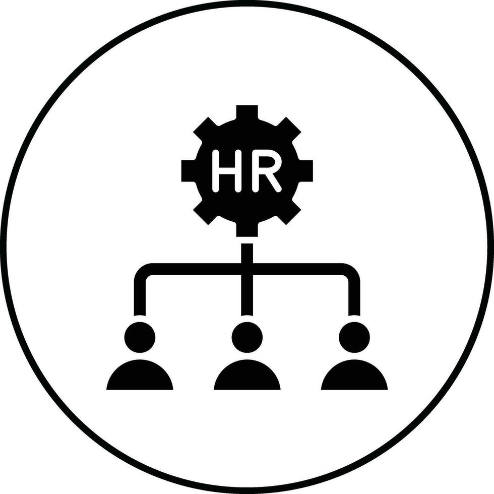 icono de vector de recursos humanos