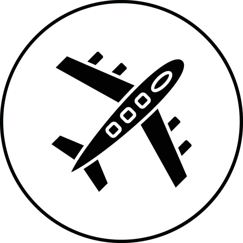 icono de vector de avion