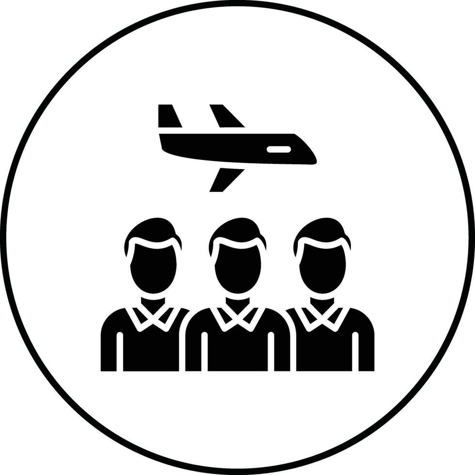 Group Travel Vector Icon