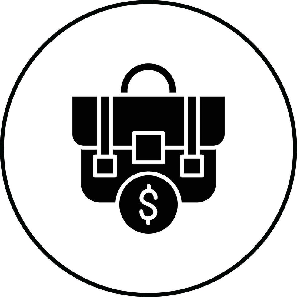 icono de vector de cartera de negocios