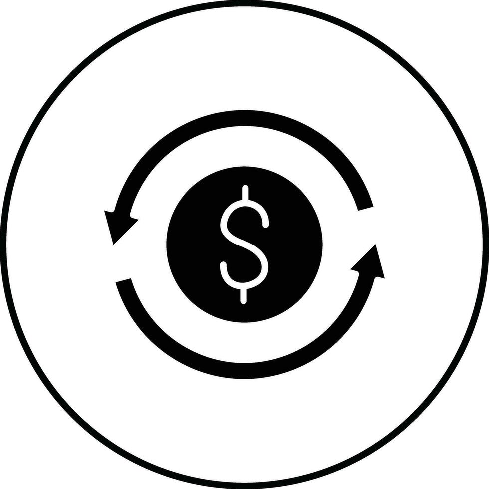 icono de vector de transferencia de dinero