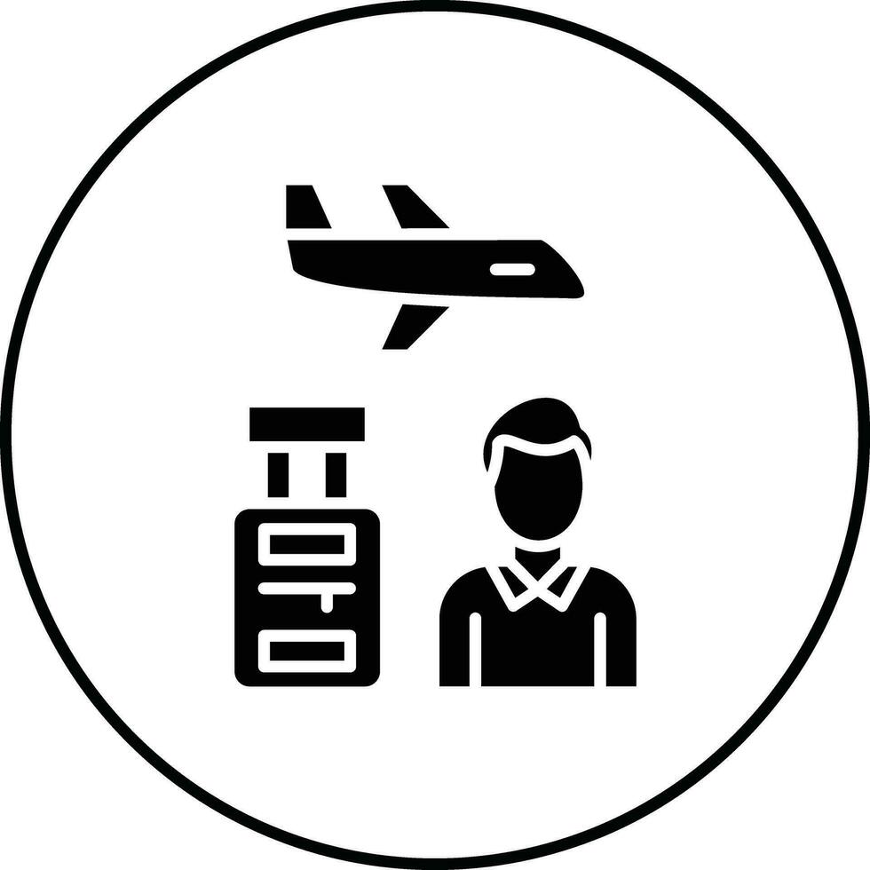 Traveler Male Vector Icon
