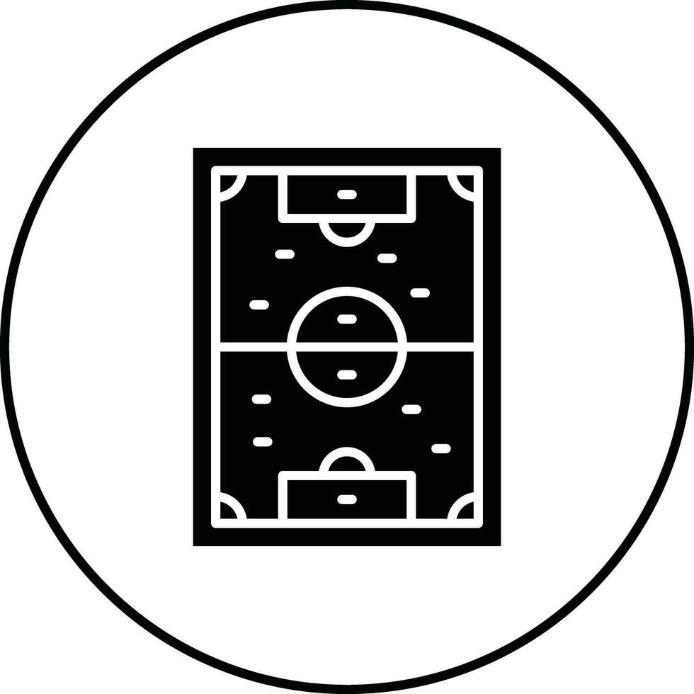 icono de vector de campo de fútbol