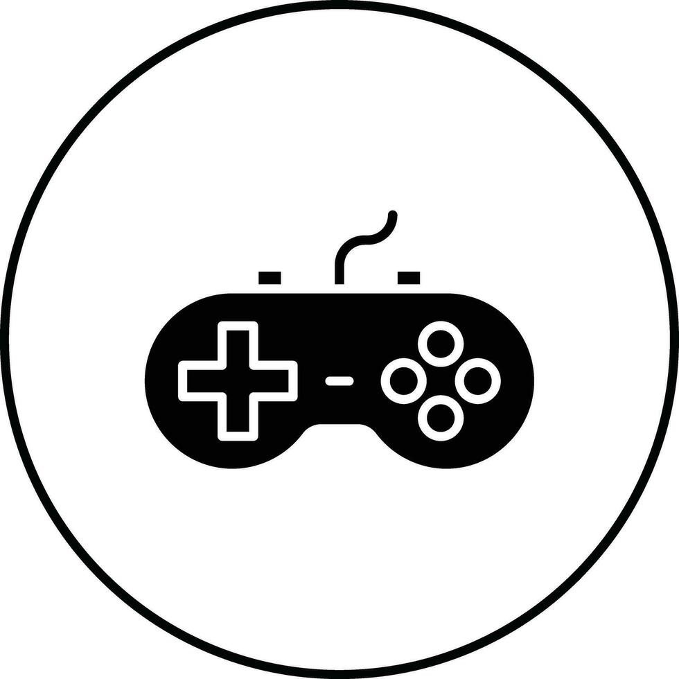 icono de vector de controlador de juego