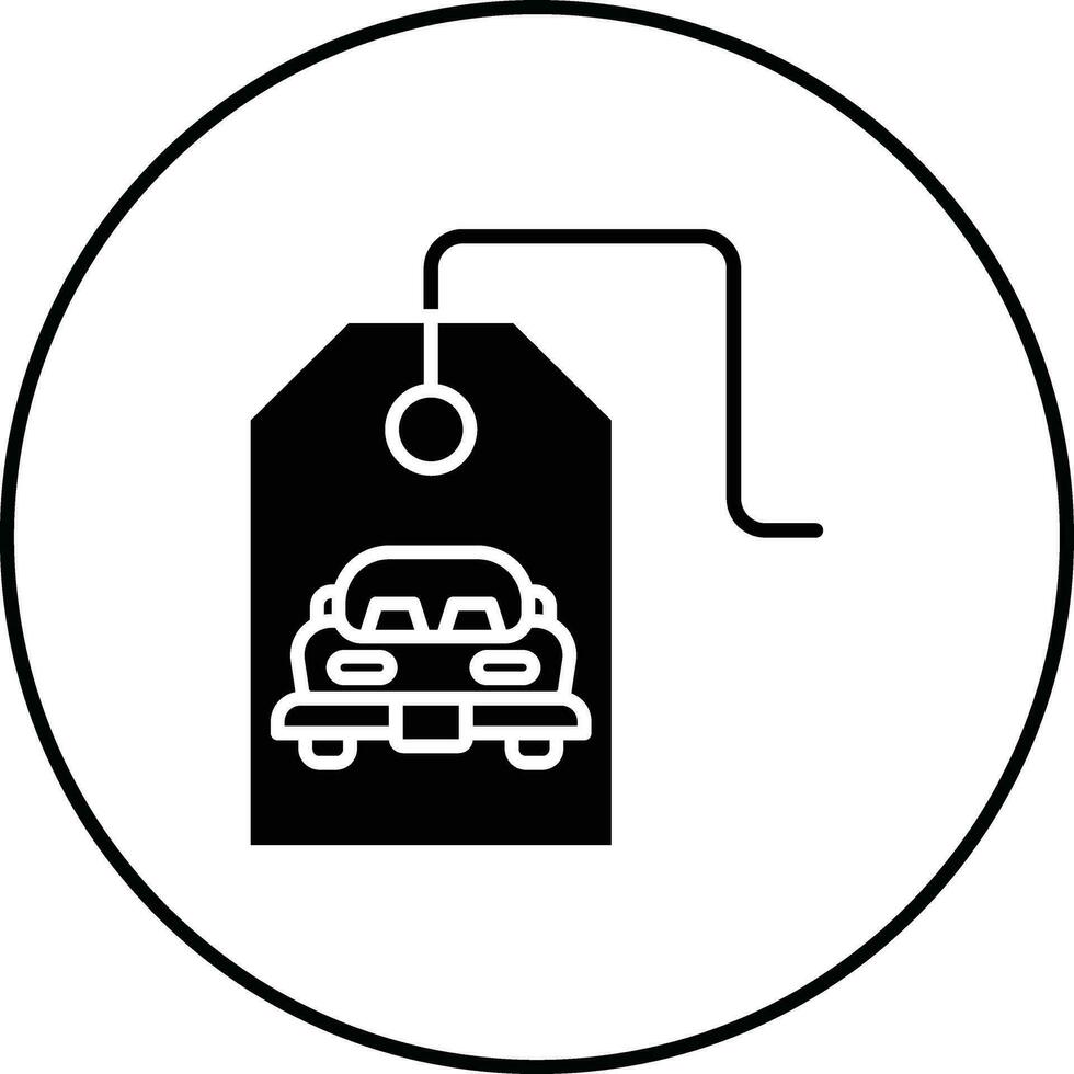 Parking Tag Vector Icon