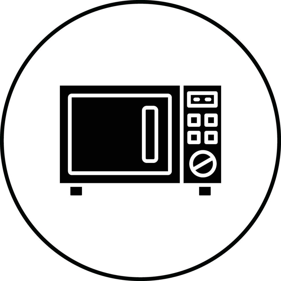 Microwave Oven Vector Icon