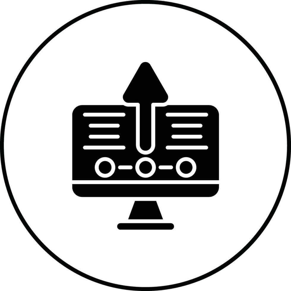 Upgrade Desktop Vector Icon