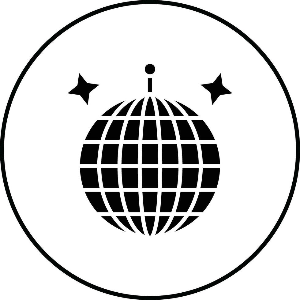 icono de vector de bola de discoteca