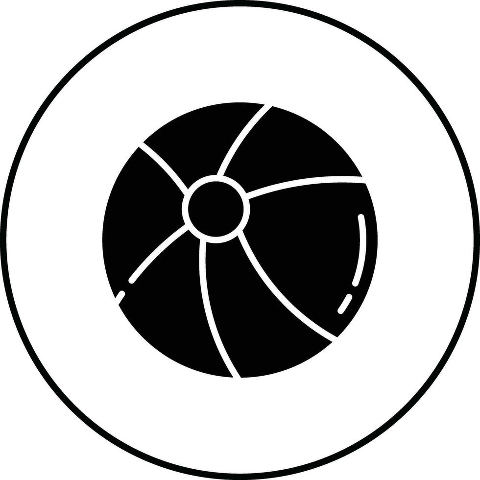 Beach Ball Vector Icon