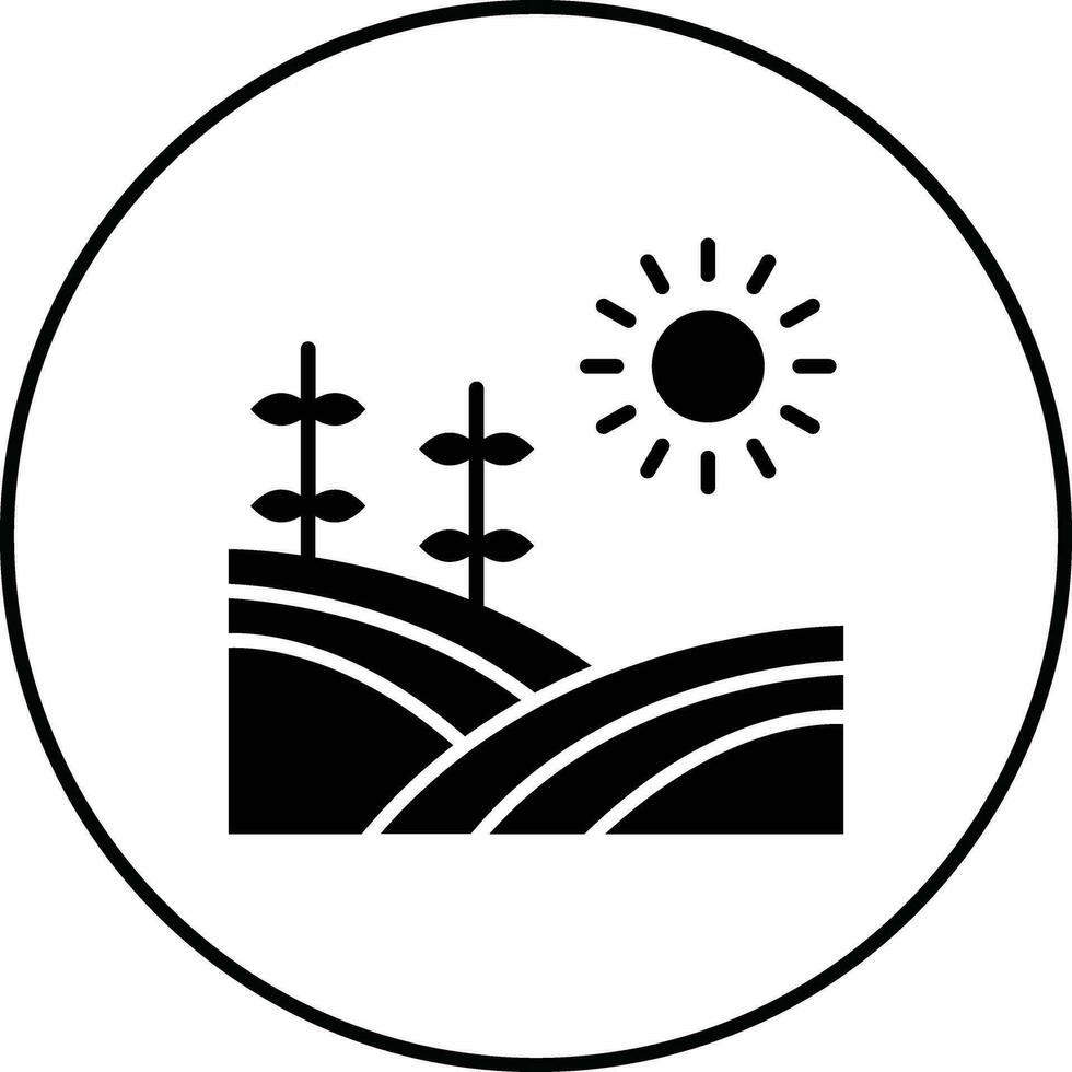 icono de vector de campo