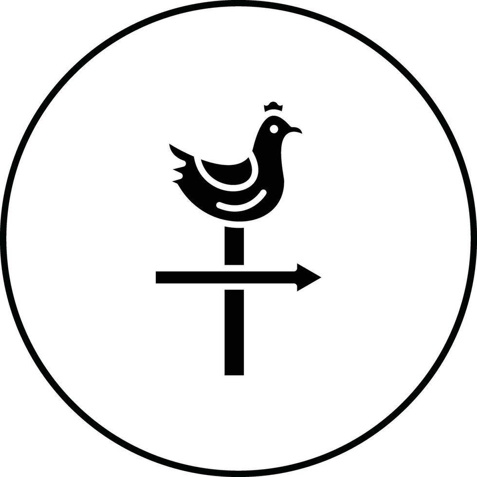 Weather Vane Vector Icon