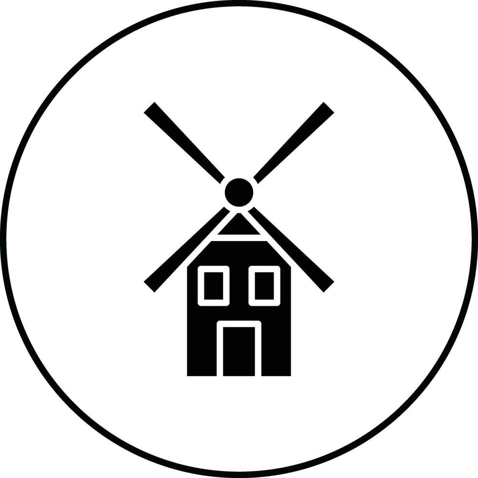 Windmill Vector Icon