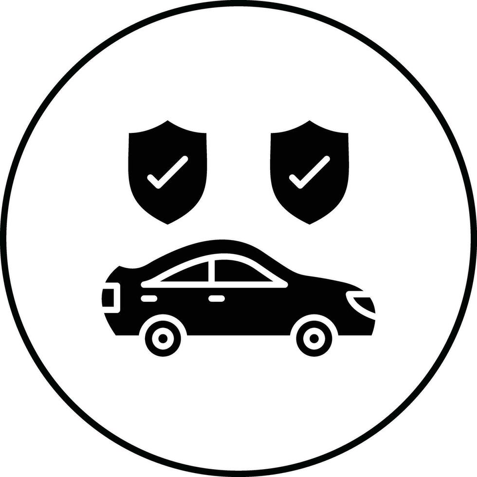 coche seguridad vector icono
