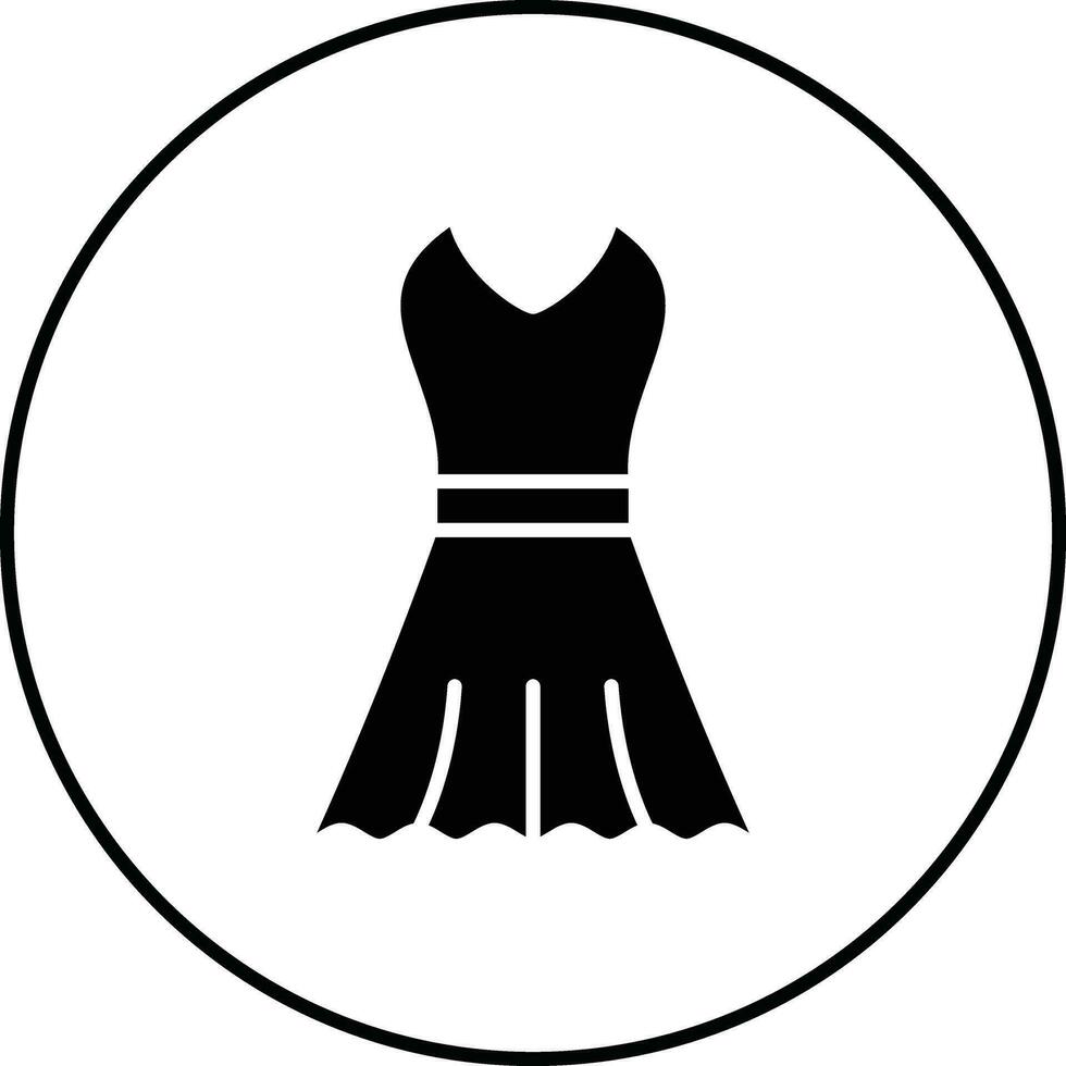 vestido, vector, icono vector