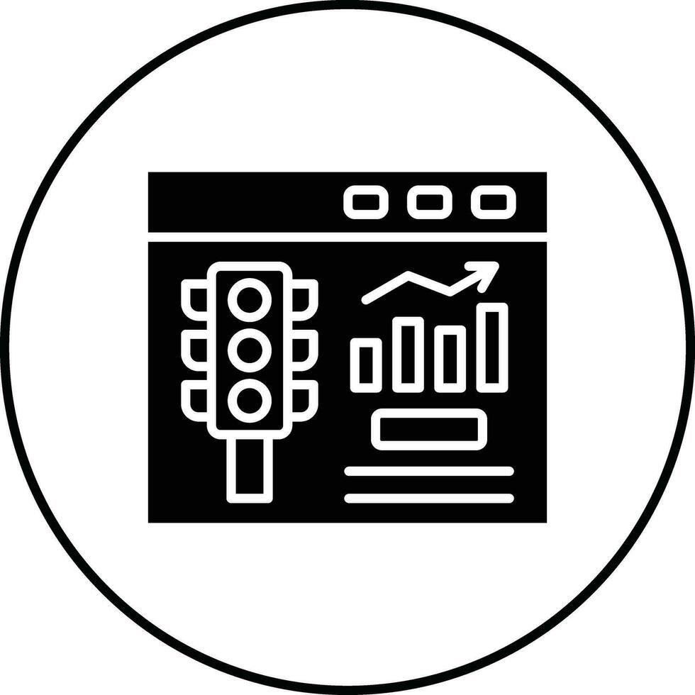 Website Traffic Vector Icon