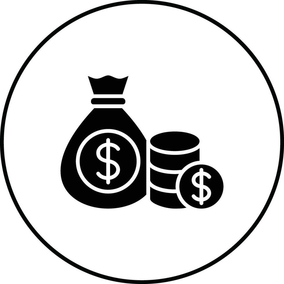 Money Bag Vector Icon