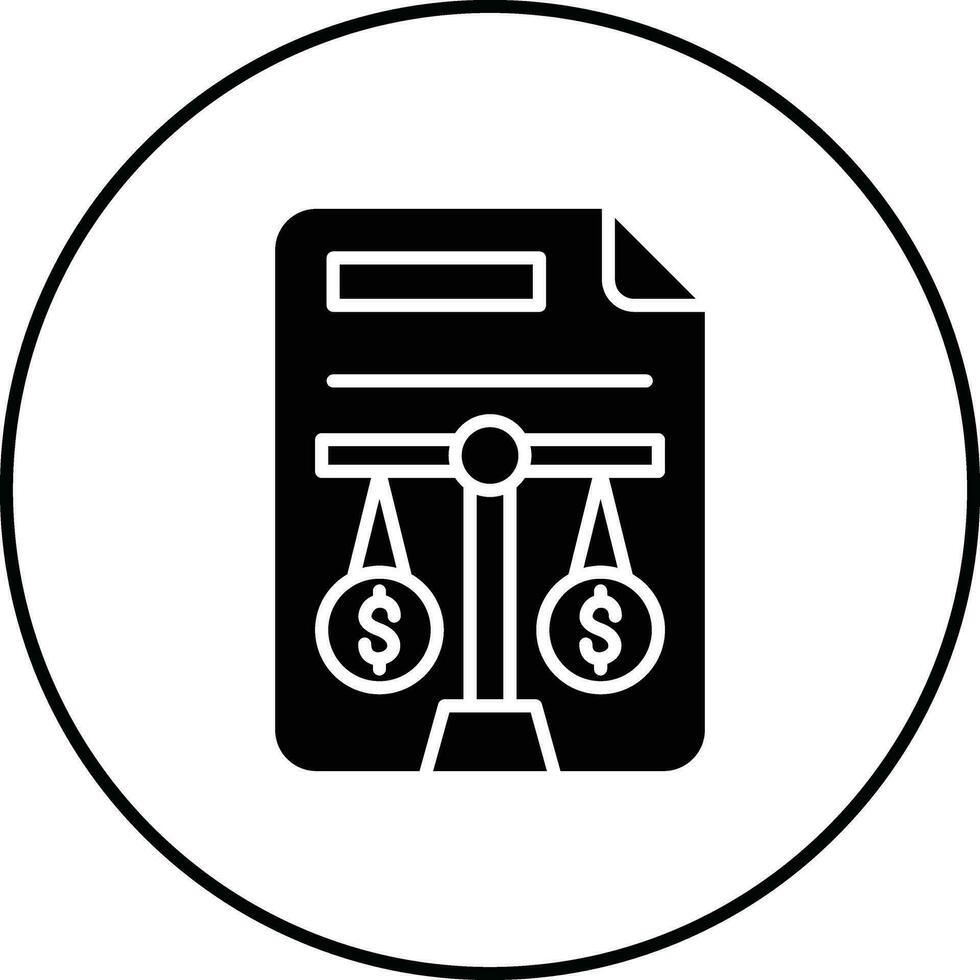 Balance Sheet Vector Icon