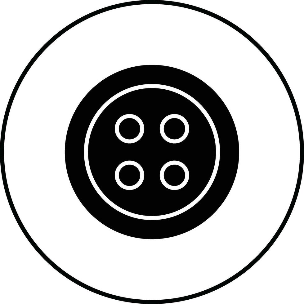 Clothing Button Vector Icon
