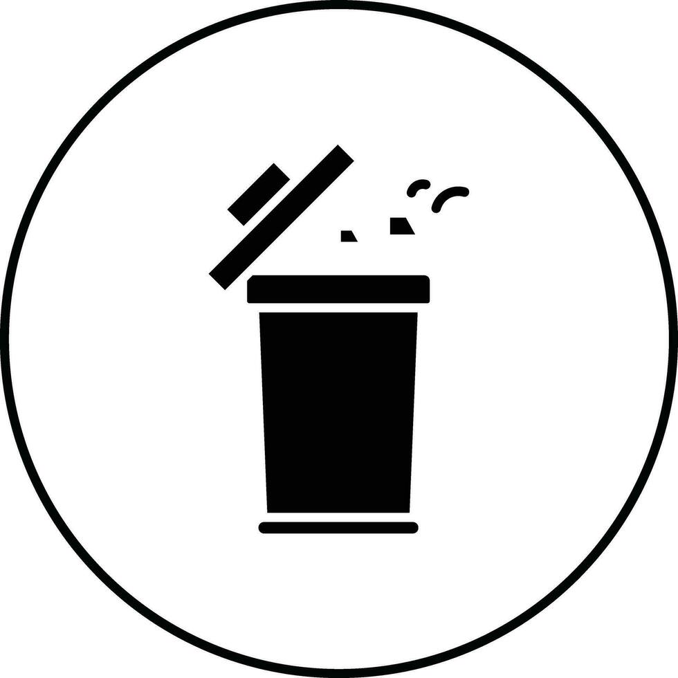 icono de vector de basura