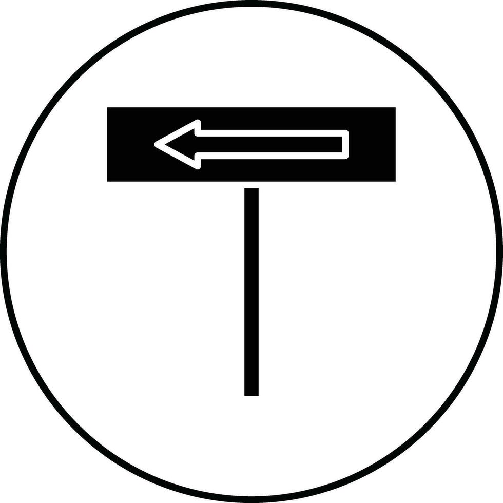Road Sign Vector Icon